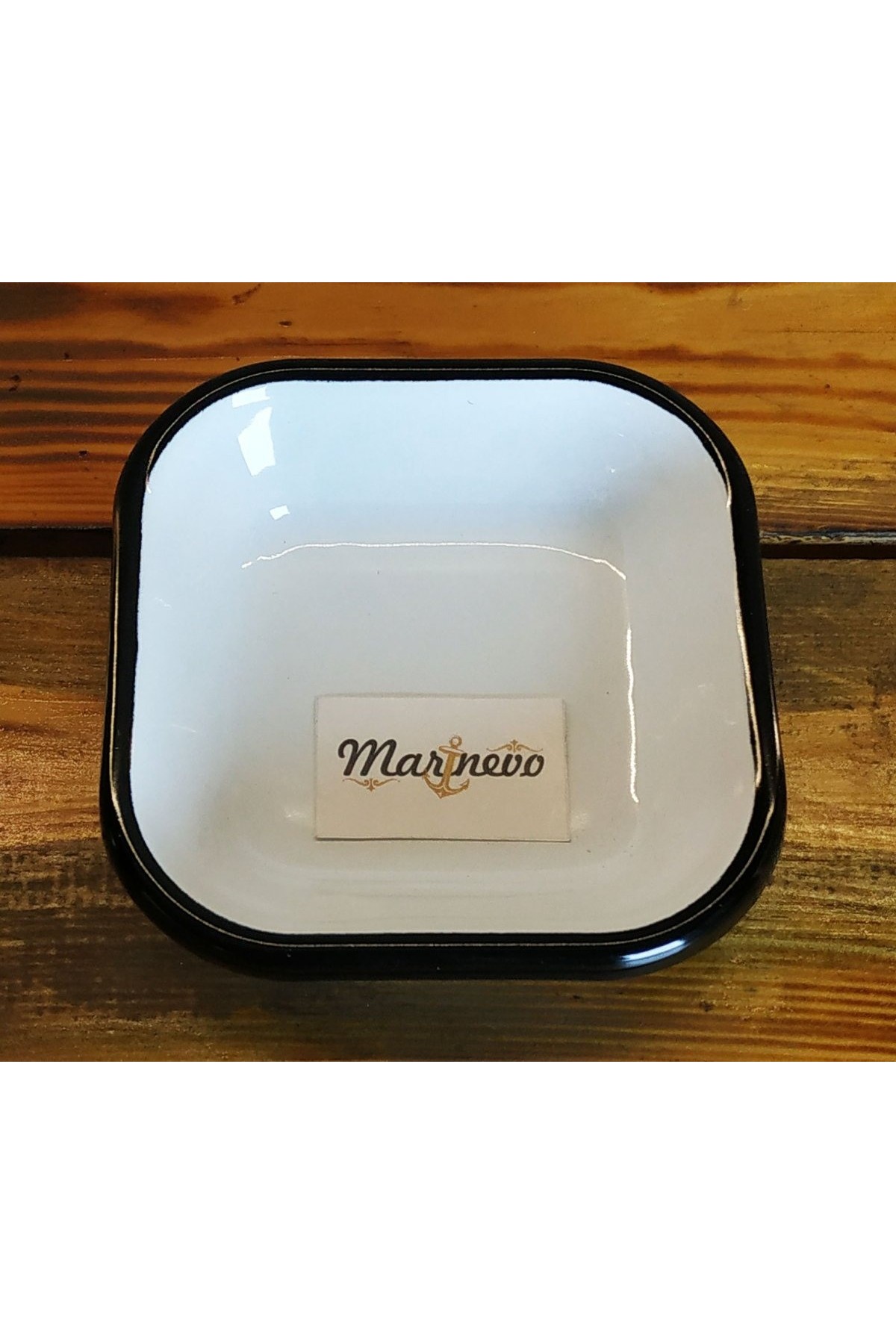 Emaye Kare Mini Meze Tabağı Beyaz 11cm - Marinevo Emaye Ürünler Emaye Kare Mini Meze Tabağı Beyaz 11cm - Marinevo Emaye Ürünler