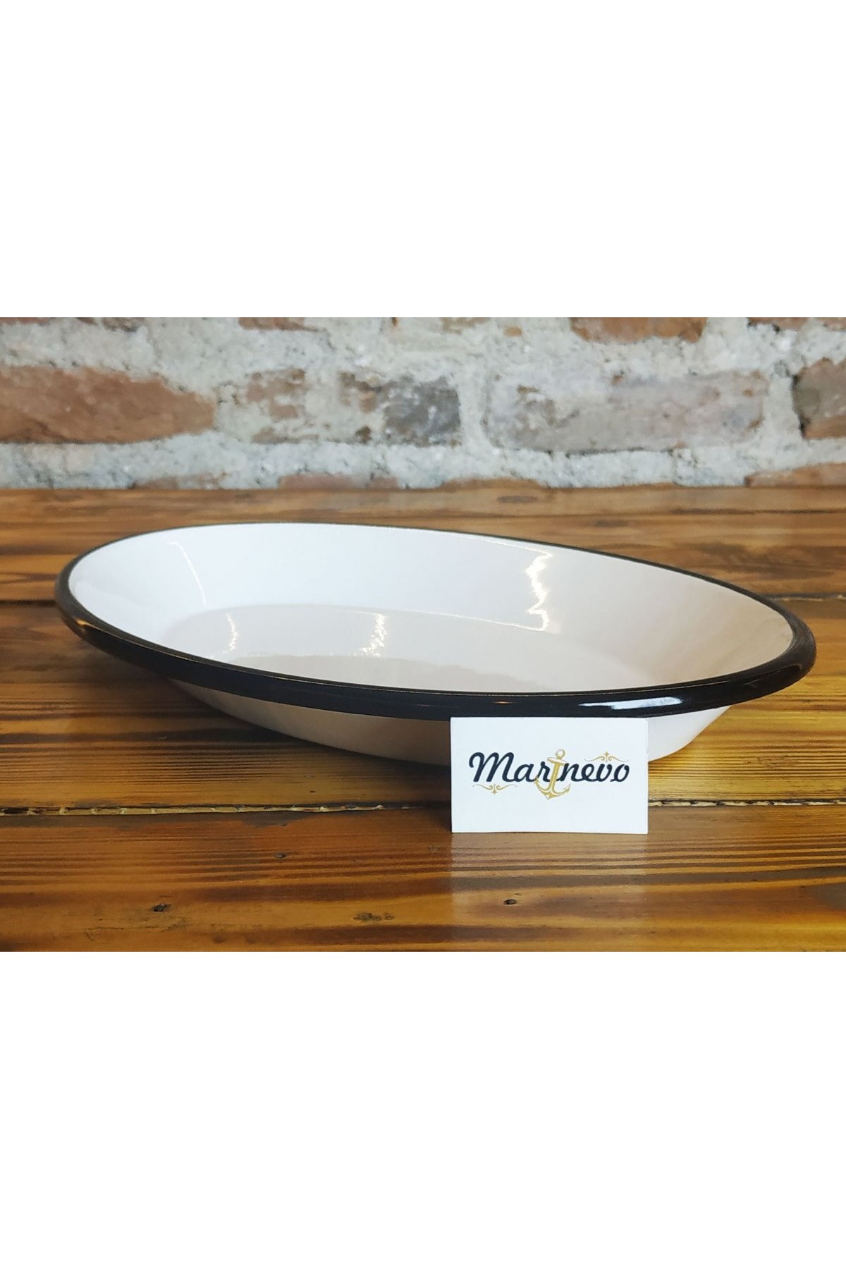 Emaye Oval Tabak 30*20cm Siyah - Marinevo Emaye Ürünler Emaye Oval Tabak 30*20cm Siyah - Marinevo Emaye Ürünler