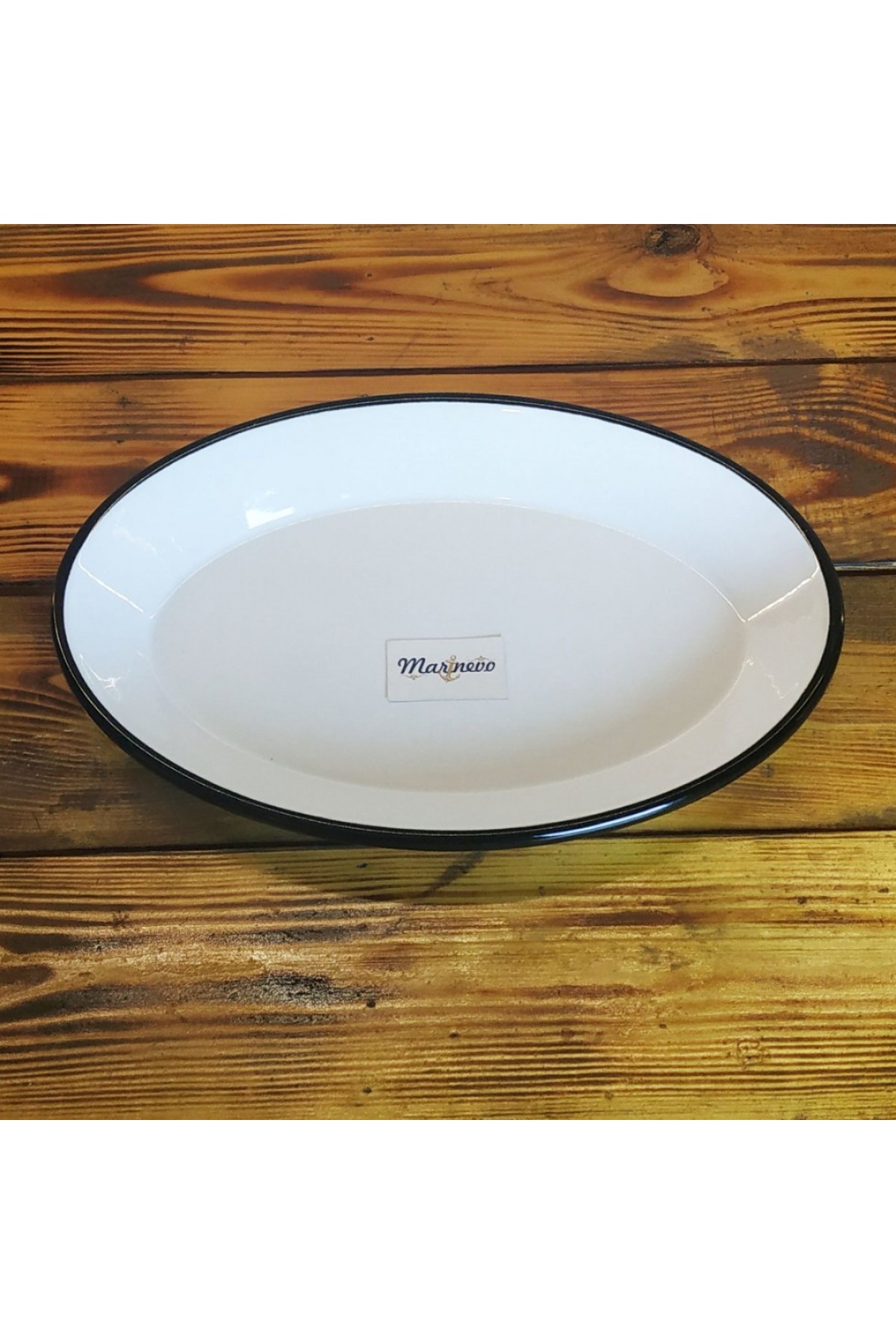 Emaye Oval Tabak 30*20cm Siyah - Marinevo Emaye Ürünler Emaye Oval Tabak 30*20cm Siyah - Marinevo Emaye Ürünler
