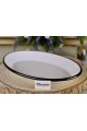 Emaye Oval Tabak 30*20cm Siyah - Marinevo Emaye Ürünler Emaye Oval Tabak 30*20cm Siyah - Marinevo Emaye Ürünler