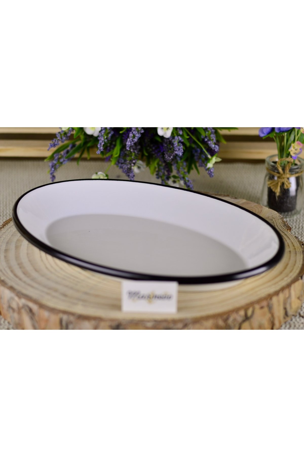 Emaye Oval Tabak 30*20cm Siyah - Marinevo Emaye Ürünler Emaye Oval Tabak 30*20cm Siyah - Marinevo Emaye Ürünler