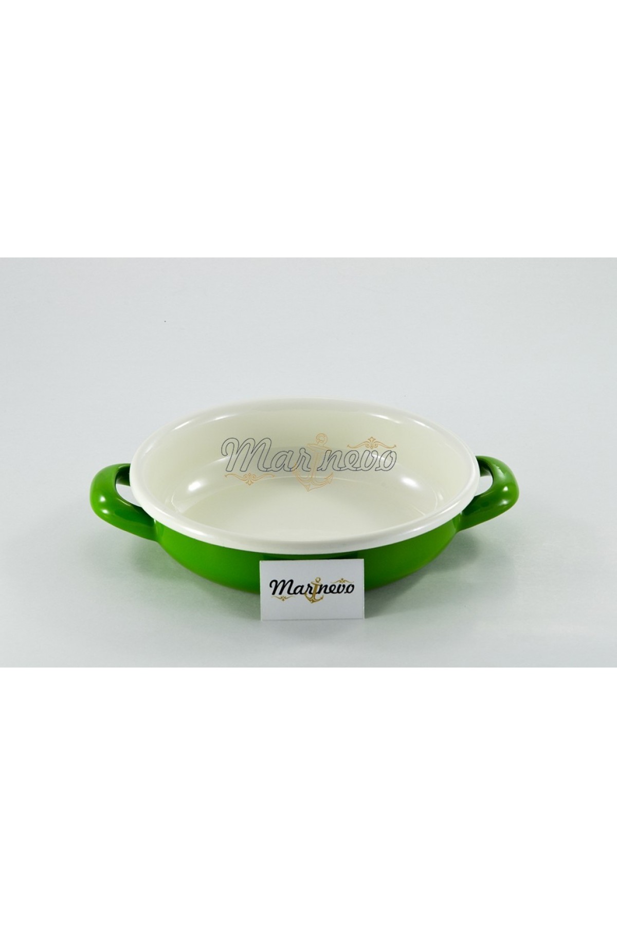 Emaye Sahan 16cm Çimen Yeşili - Marinevo Emaye Sahanlar Emaye Sahan 16cm Çimen Yeşili - Marinevo Emaye Sahanlar