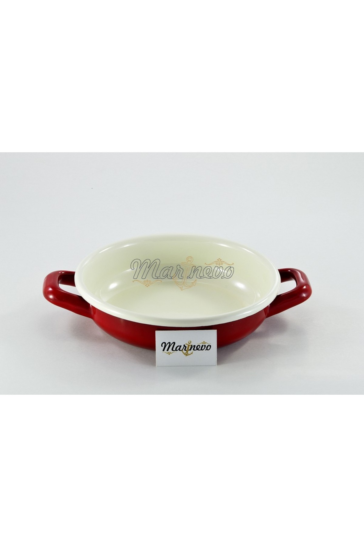 Emaye Sahan 16cm Kırmızı - Marinevo Emaye Sahanlar Emaye Sahan 16cm Kırmızı - Marinevo Emaye Sahanlar