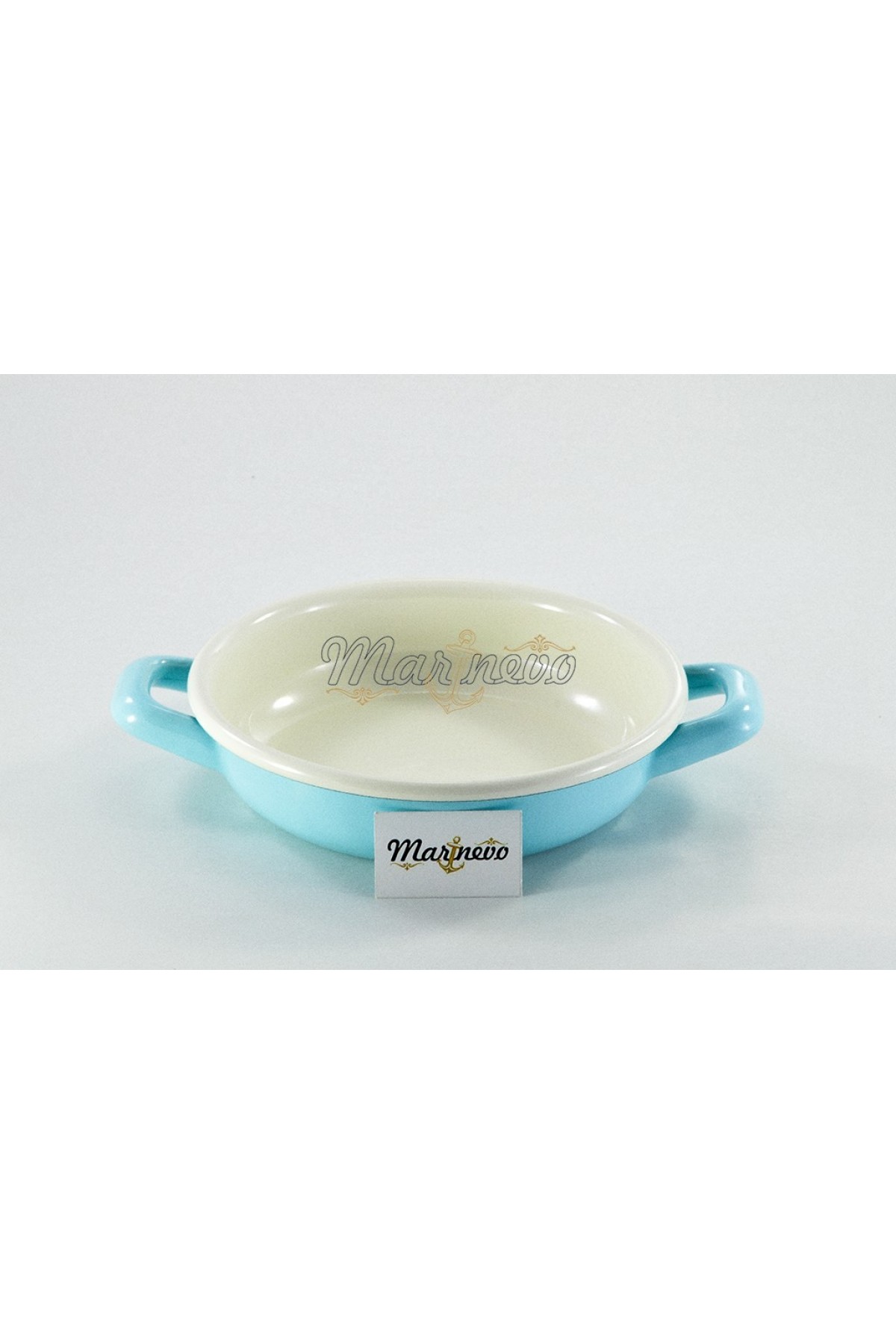 Emaye Sahan 16cm Mint Mavi - Marinevo Emaye Sahanlar Emaye Sahan 16cm Mint Mavi - Marinevo Emaye Sahanlar