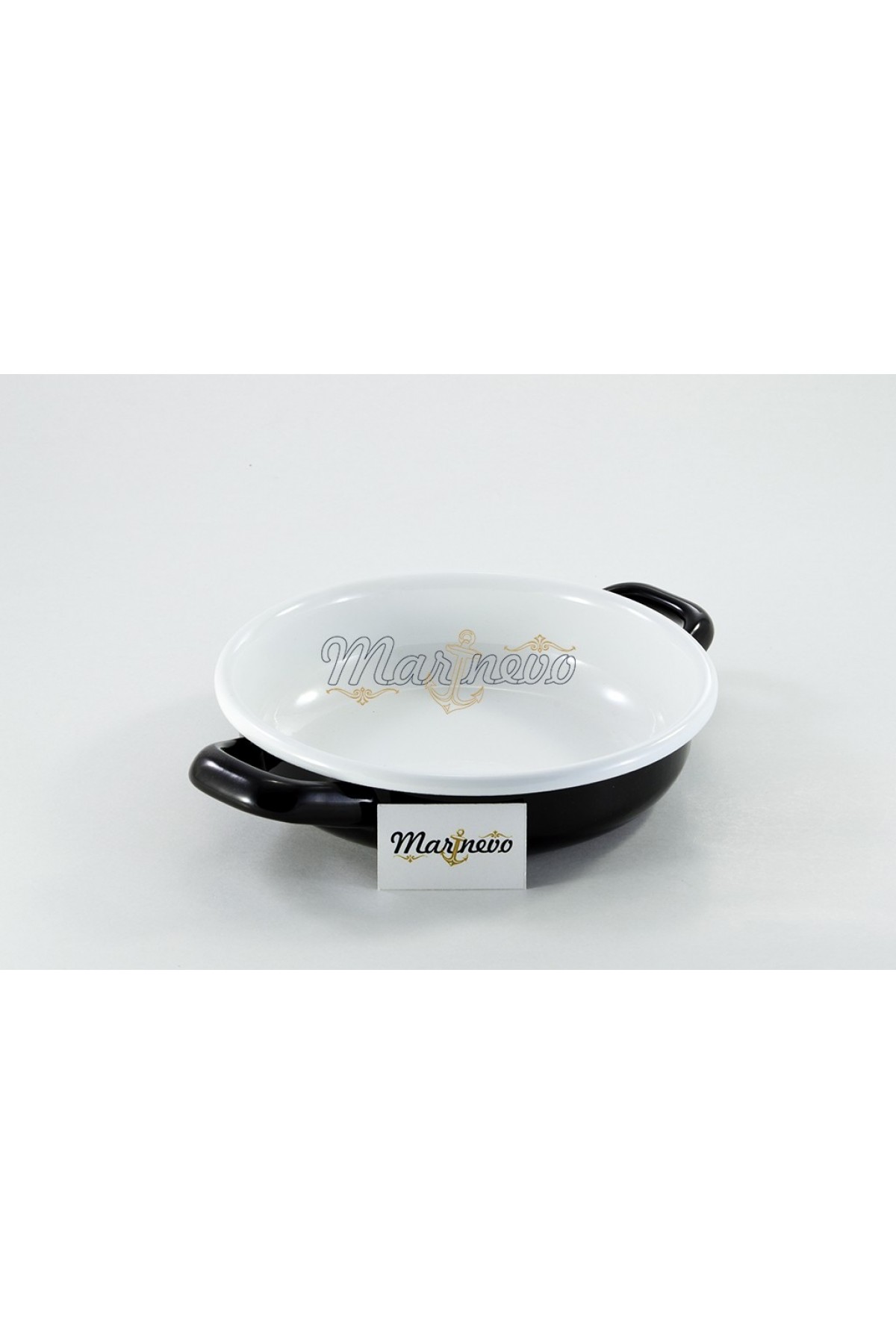 Emaye Sahan 16cm Siyah - Marinevo Emaye Sahanlar Emaye Sahan 16cm Siyah - Marinevo Emaye Sahanlar
