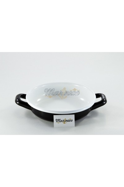Emaye Sahan 16cm Siyah - Marinevo Emaye Sahanlar