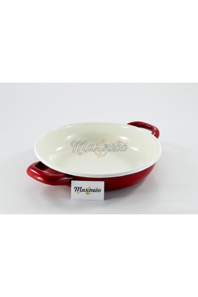 Emaye Sahan 18cm Kırmızı - Marinevo Emaye Sahanlar Emaye Sahan 18cm Kırmızı - Marinevo Emaye Sahanlar