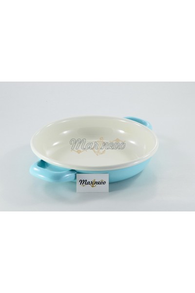 Emaye Sahan 18cm Mint Mavi - Marinevo Emaye Sahanlar