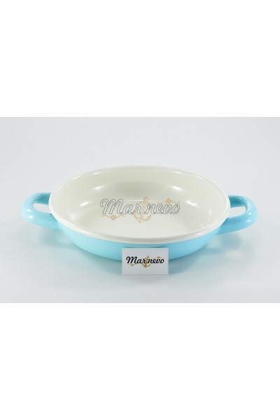 Emaye Sahan 18cm Mint Mavi - Marinevo Emaye Sahanlar Emaye Sahan 18cm Mint Mavi - Marinevo Emaye Sahanlar