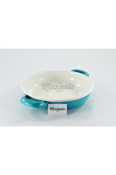 Emaye Sahan 18cm Turkuaz - Marinevo Emaye Sahanlar Emaye Sahan 18cm Turkuaz - Marinevo Emaye Sahanlar
