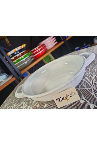 Emaye Sahan 20cm Beyaz - Marinevo Emaye Sahanlar