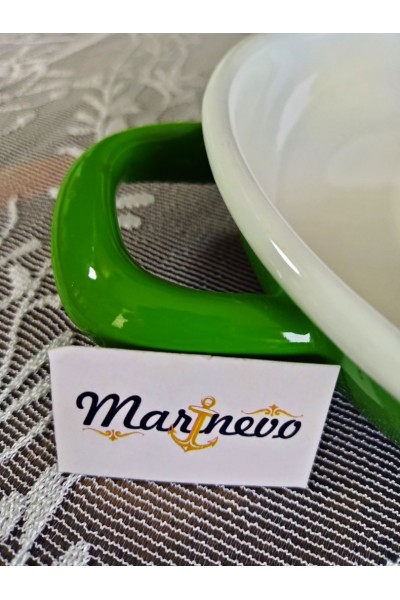 Emaye Sahan 20cm Yeşil - Marinevo Emaye Sahanlar Emaye Sahan 20cm Yeşil - Marinevo Emaye Sahanlar