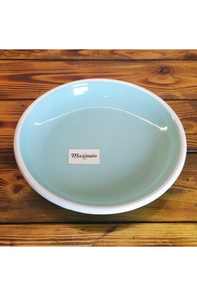 Emaye Tabak 25 Cm Turkuaz - Marinevo Emaye Ürünler Emaye Tabak 25 Cm Turkuaz - Marinevo Emaye Ürünler
