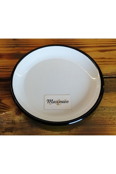 Emaye Tabak Beyaz 17cm - Marinevo Emaye Ürünler Emaye Tabak Beyaz 17cm - Marinevo Emaye Ürünler