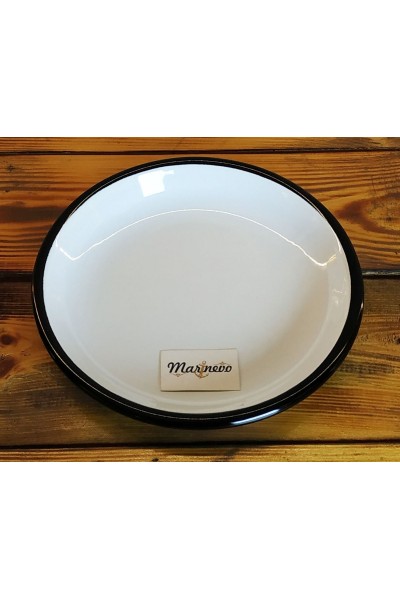Emaye Tabak Beyaz 20cm - Marinevo Emaye Ürünler Emaye Tabak Beyaz 20cm - Marinevo Emaye Ürünler